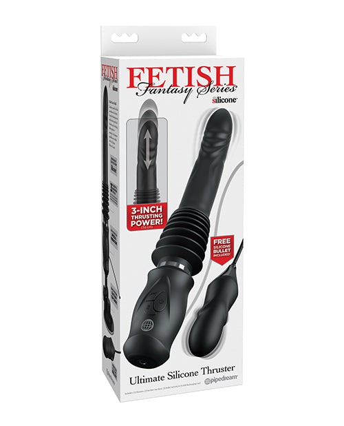 Fetish Fantasy Series Vibrator Ultimate Silicone Thrusting 3-Speed with Vibrating Bullet for Versatile Stimulation