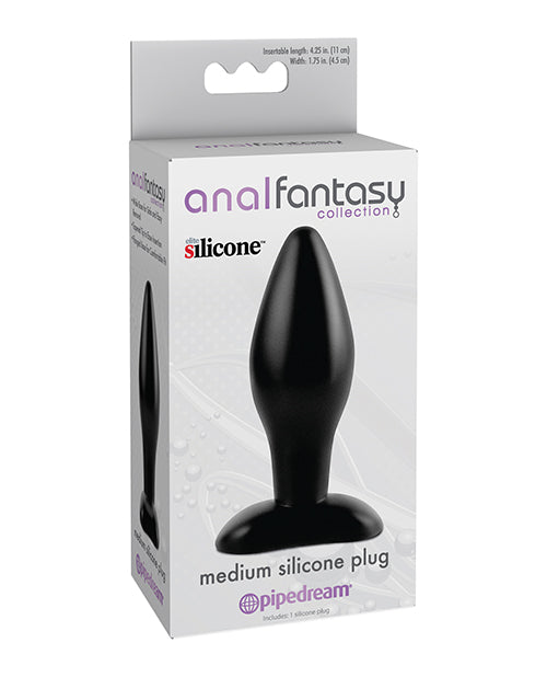 Anal Fantasy Collection anal plug medium Elite Silicone ergonomic base tapered tip for comfortable secure anal play