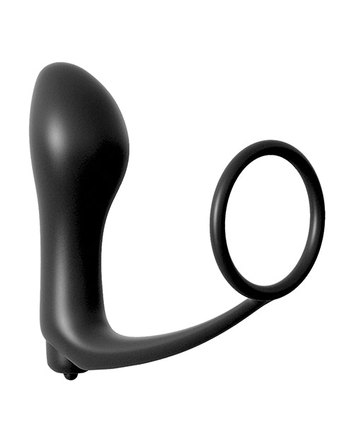 Vibrating Anal Plug with Cockring and Prostate Stimulation