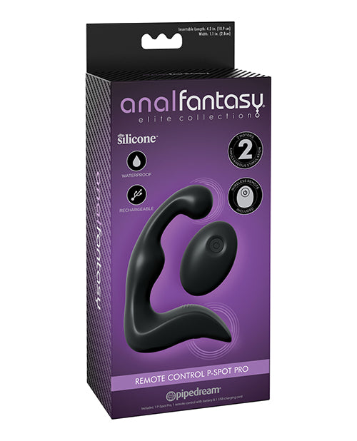 Anal Fantasy Elite Collection prostate massager with dual motors and wireless remote for targeted prostate and perineum stimulation