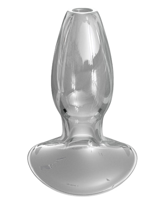 Anal Fantasy Elite Glass Gaper – Clear Glass Anal Plug for Beginners