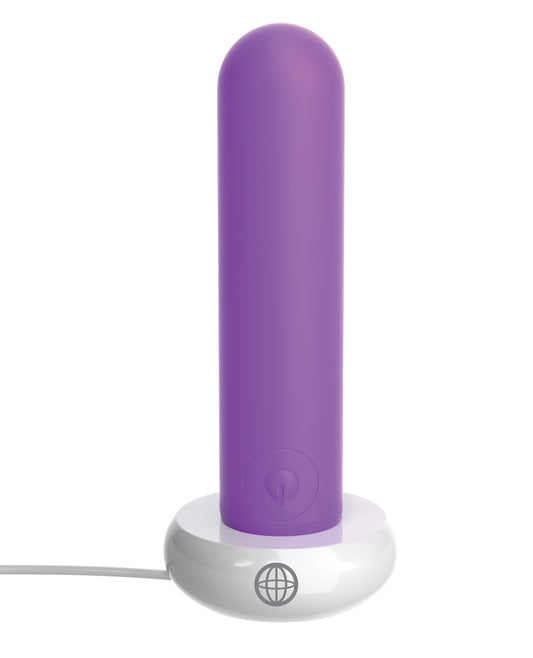 Rechargeable Bullet Vibrator in Purple with Multiple Vibration Patterns
