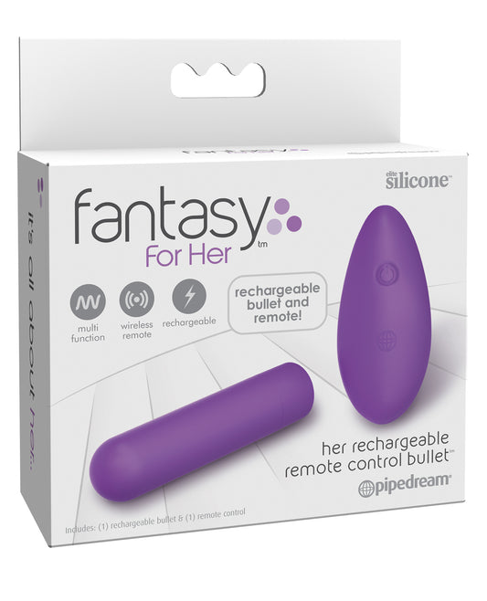 Fantasy For Her Stimulator Rechargeable Bullet Remote Control for Discreet Clitoral Stimulation