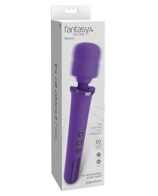 Fantasy For Her Massage Product Rechargeable Power Wand Flexible Neck USB Rechargeable for Deep Muscle Relief