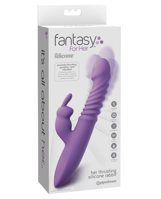 Fantasy For Her Vibrator Silicone Thrusting Warming Dual Clitoral Stimulators for Enhanced Pleasure
