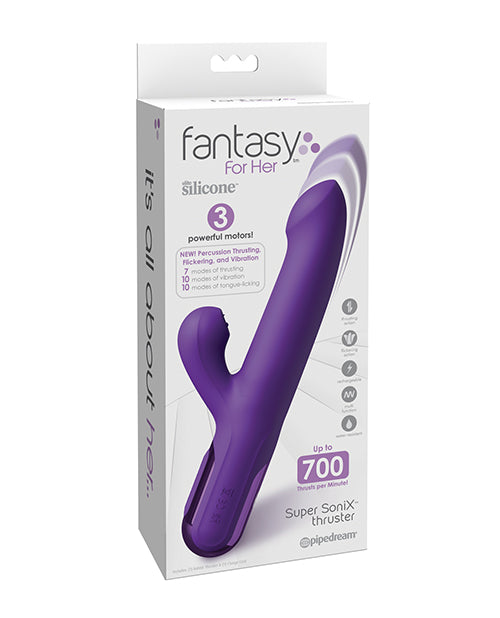 Fantasy For Her Vibrator High-Speed Thrusting Flickering Clitoral Stimulator for Intense Rabbit Vibration