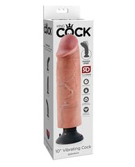 King Cock Vibrating Dildo Lifelike Detailing Poseable Spine for Realistic Sensation and Harness Play