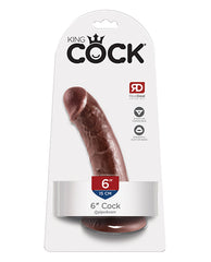 King Cock Dildo Realistic Brown Detailed Texture Suction Cup Base for Versatile Pleasure