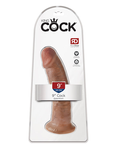 King Cock Dildo Realistic Veined Texture Suction Cup Base for Hands-Free Pleasure