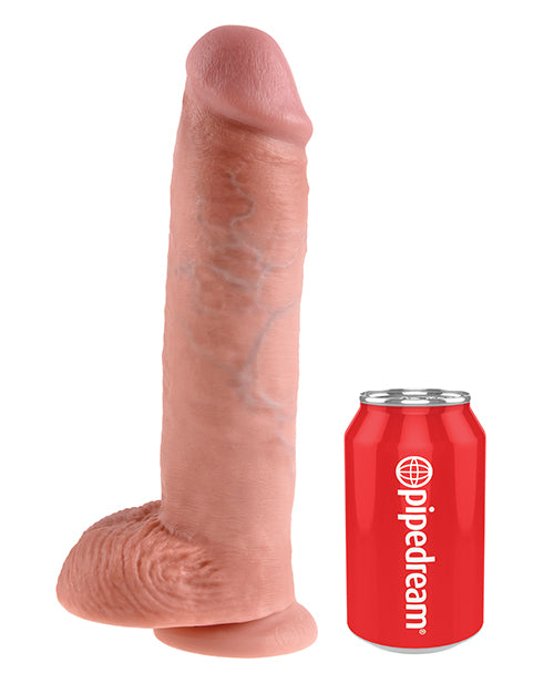 King Cock Realistic 11-Inch Dildo with Balls and Suction Cup