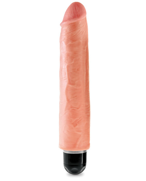 King Cock 10" Vibrating Stiffy Realistic Lifelike Dildo Vibrator