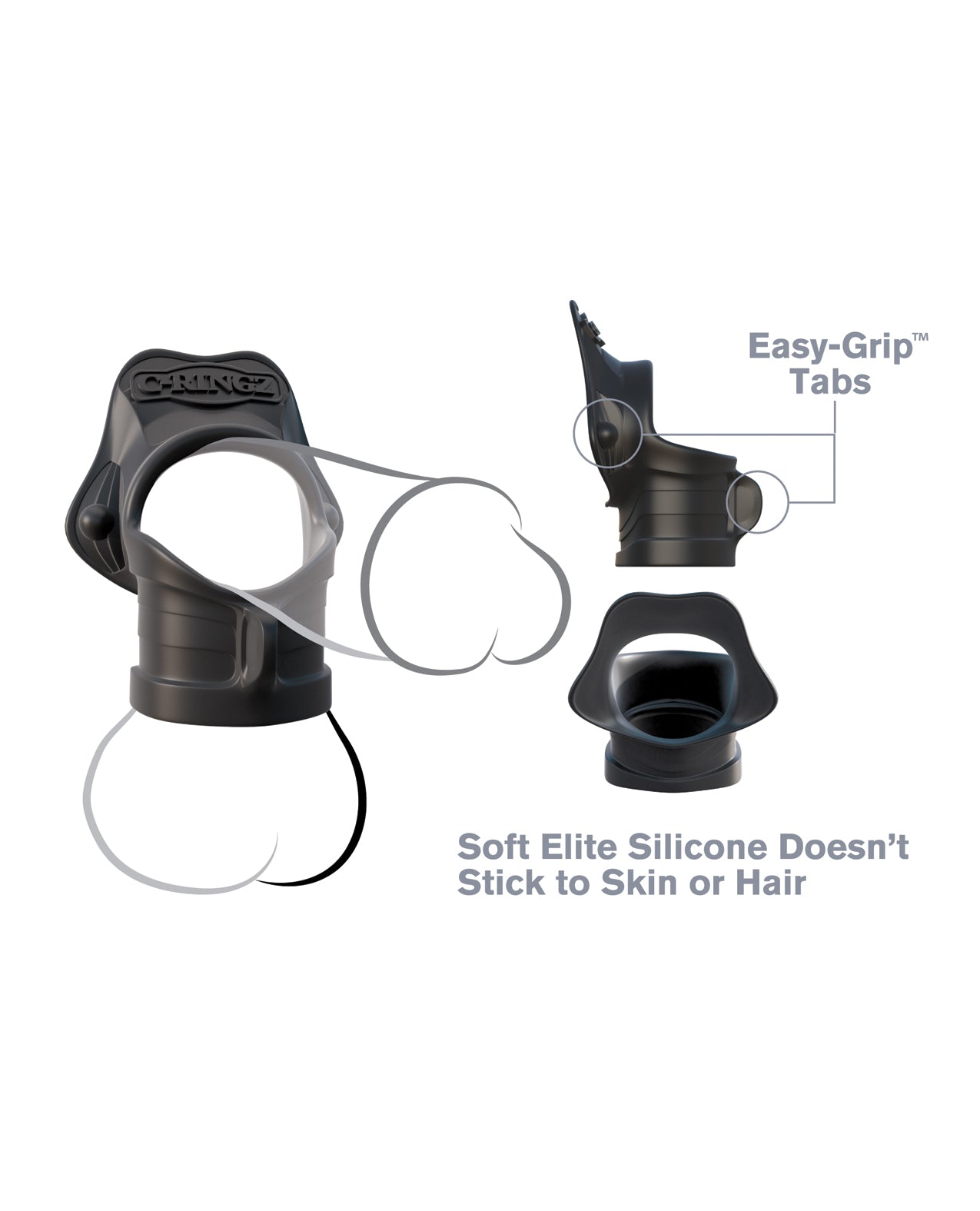 Rock Hard Silicone Ring & Ball Stretcher by Fantasy C-Ringz