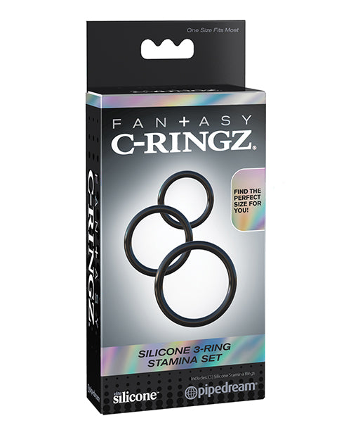 Fantasy C-Ringz Penis Enhancement Silicone Performance Rings Adjustable Fit for Improved Stamina