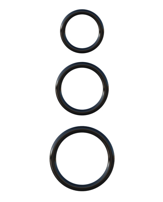 Silicone 3-Ring Stamina Set for Customizable Penis Enhancement