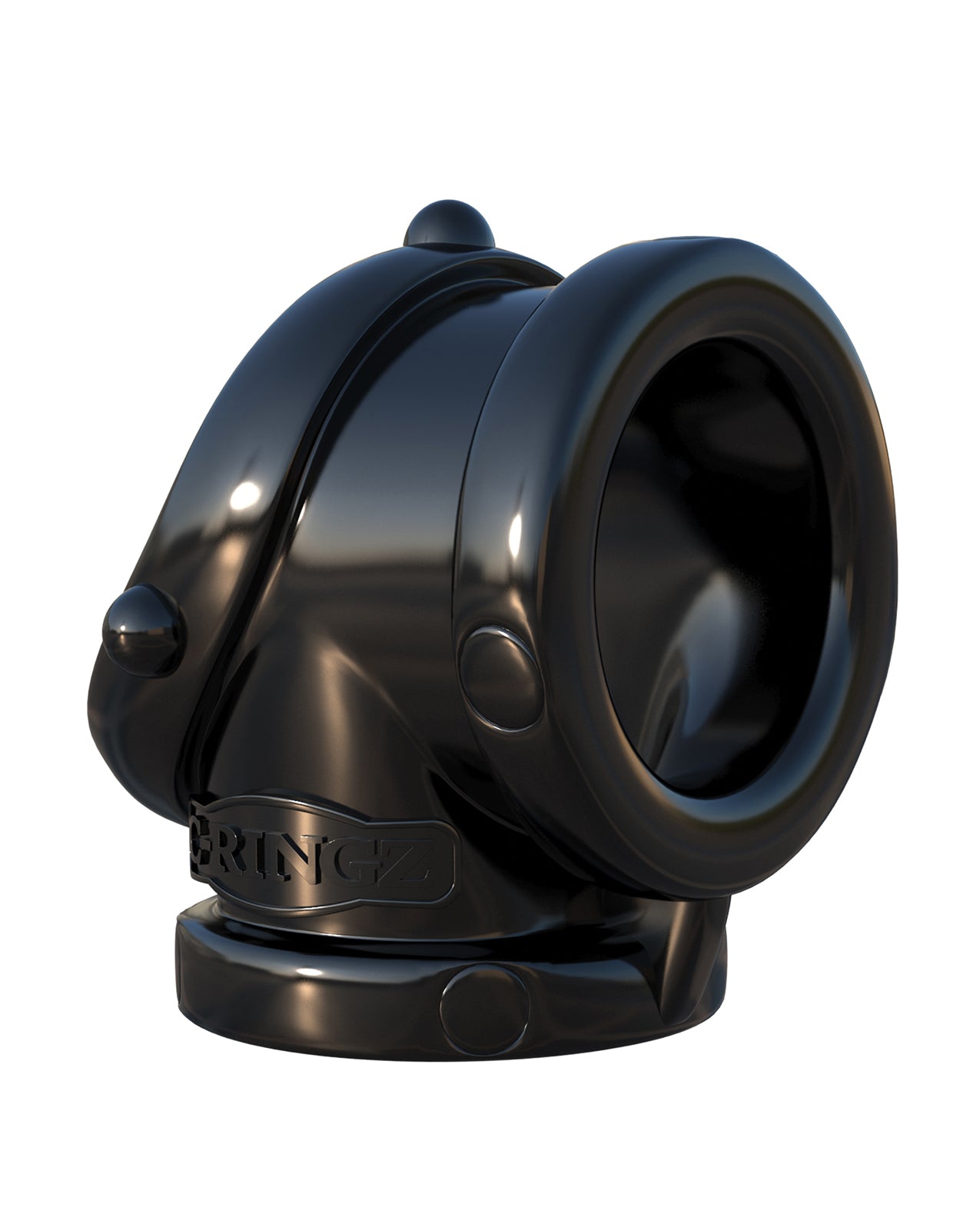 Rock Hard Cock Pipe Black Penis Enhancement Ring with Super-Stretchy TPR