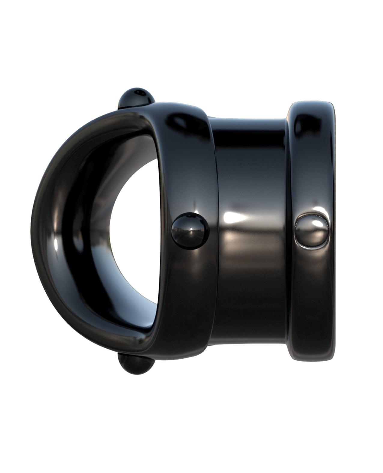 Rock Hard Cock Pipe Black Penis Enhancement Ring with Super-Stretchy TPR