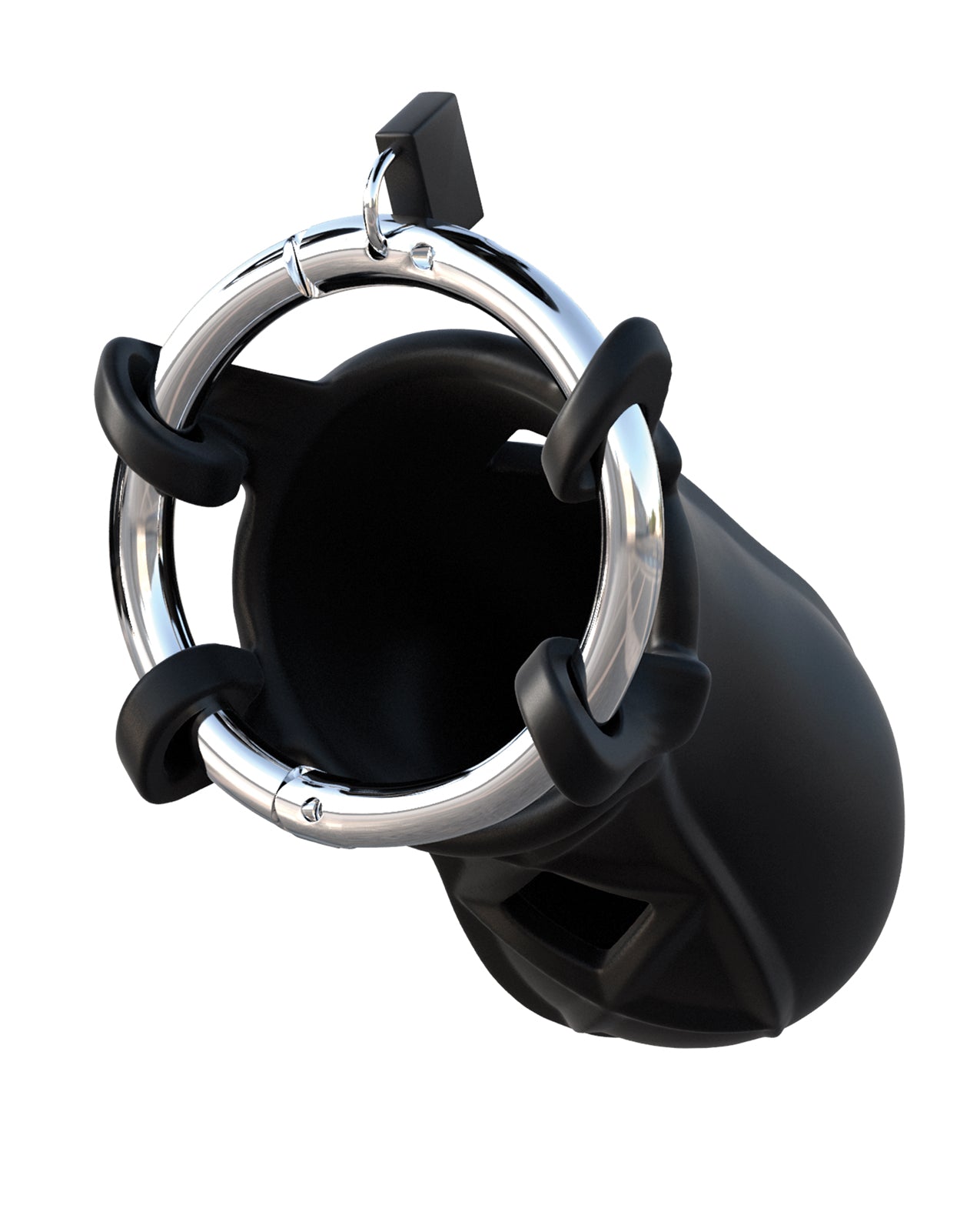 Extreme Silicone Chastity Cage with Adjustable Stainless Steel Ring
