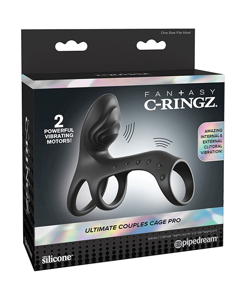 Ultimate Couples Cage Pro Dual-Motor Vibrating Cock Ring