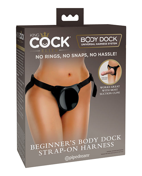 King Cock Elite Strap On Harness Patented Suction Dock Adjustable Nylon Straps for Versatile Adult Play