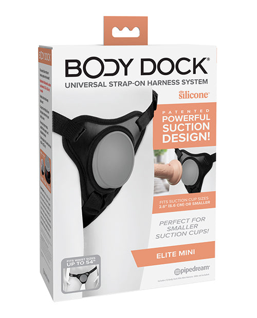Body Dock Strap-On Harness with Patented Suction Dock and Adjustable Straps for Effortless Attachment