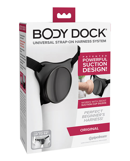 Body Dock Strap-On Harness Patented Suction Dock Angled Plate for Universal Dildo Attachment and Secure Play