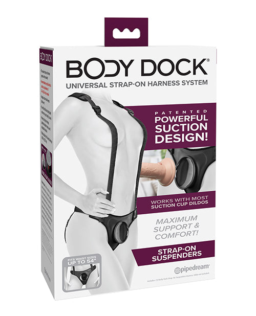 Body Dock Strap On Suspenders Patented Suction Harness Adjustable Fit for Comfortable Strap-On Play