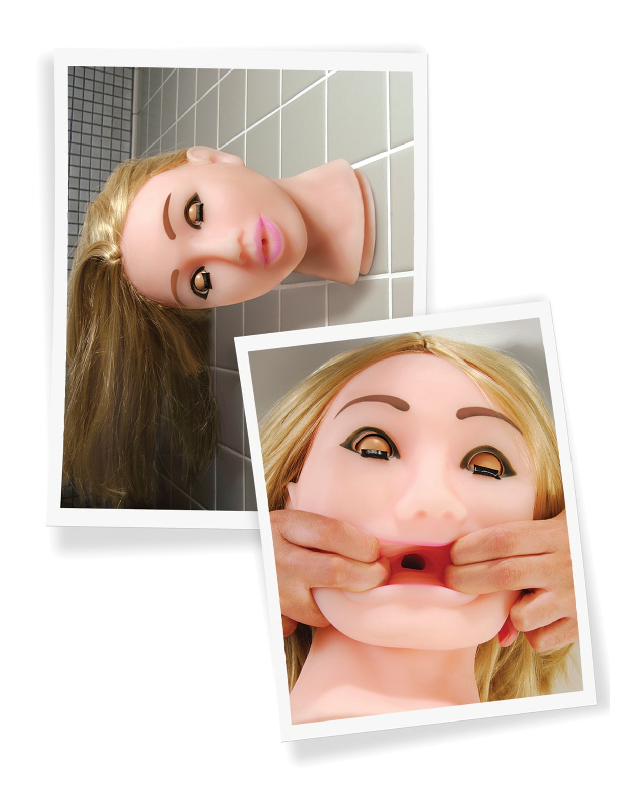 Blonde Realistic Male Masturbator with Fanta Flesh and Suction Cup