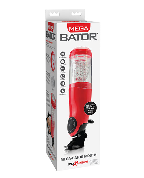 PDX Extreme Masturbator Mouth Design Hands-Free Dual Action for Advanced Solo Pleasure