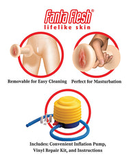 Life Size Inflatable Love Doll with Removable Fanta-Flesh Orifices