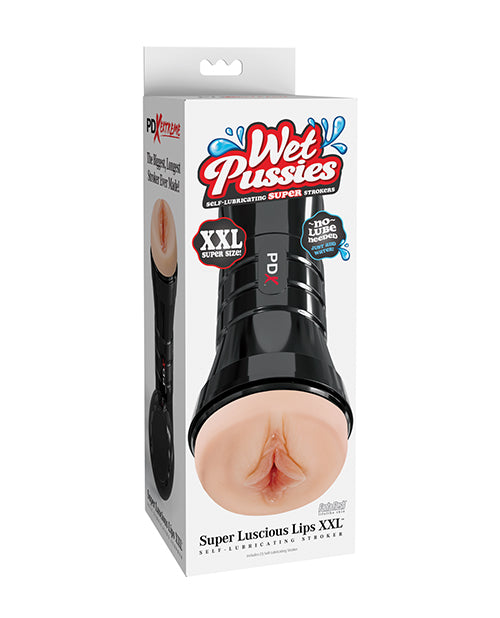PDX Extreme Male Masturbator XXL with Realistic Luscious Lips and Adjustable Suction for Intense Solo Pleasure