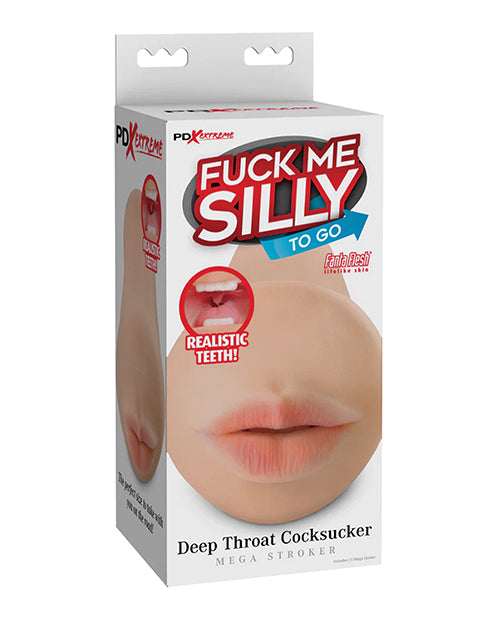 Fuck Me Silly Masturbator Deep Throat with Fanta Flesh Textured Tunnel and Realistic Teeth for Intense Male Pleasure