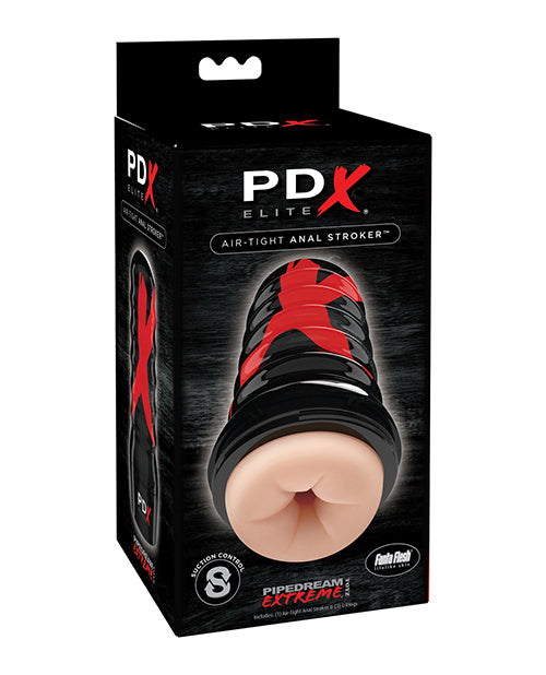 PDX Elite Anal Stroker with Air-Tight Suction and Fanta Flesh Sleeve for Realistic Anal Sensation