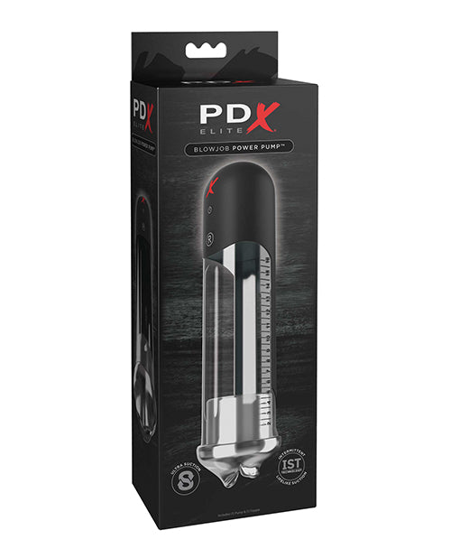 PDX Elite Penis Enhancement Pump with Intermittent Suction and Clear Ruler Tube for Effective Size Tracking