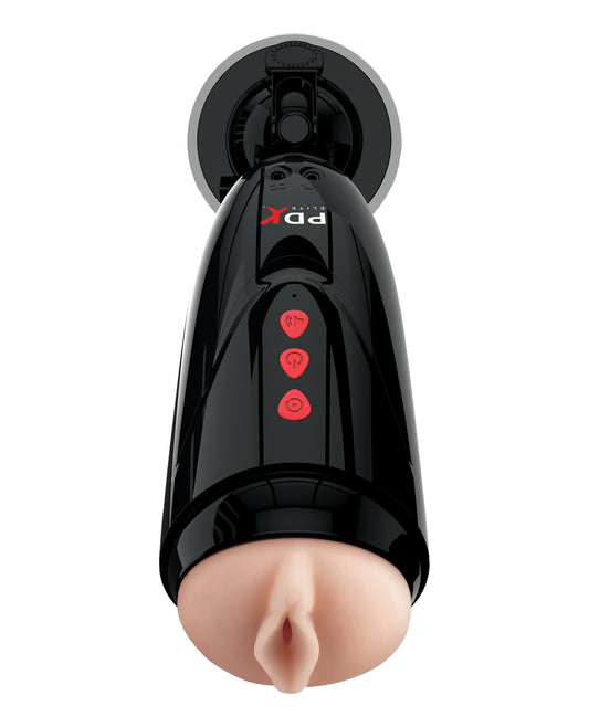 PDX Elite Dirty Talk Starter Stroker with Vibration and Audio