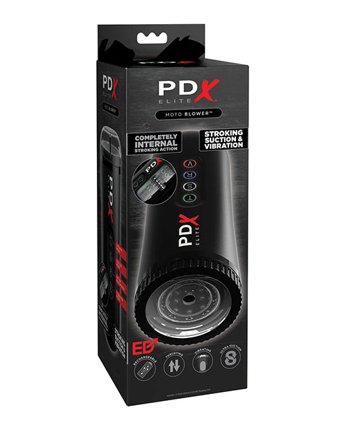 PDX Elite Male Masturbator with Suction, Vibration, and Thrusting for Enhanced Solo Pleasure