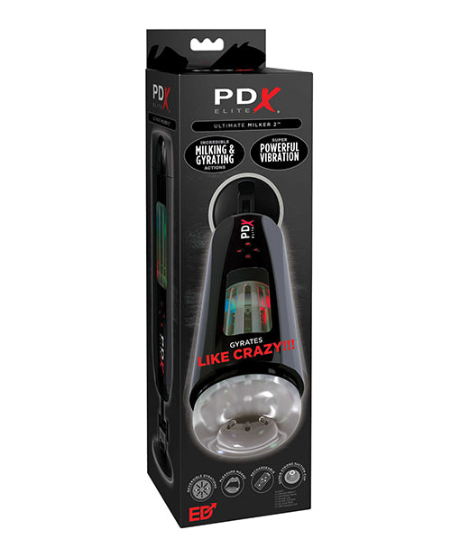 PDX Elite Automated Masturbator Ultimate Milker 2 with Transparent Window and Multiple Modes for Intense Male Stimulation