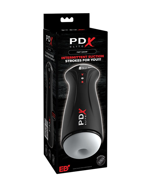 PDX Elite Stroker Male Masturbator with Intermittent Suction and Powerful Vibration for Intense Pleasure