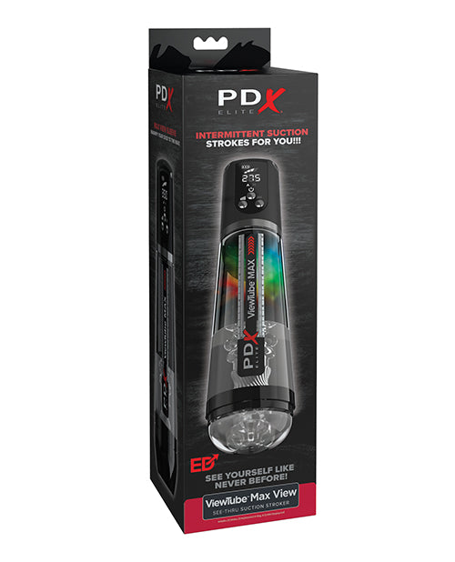 PDX Elite Male Masturbator with Intermittent Suction and LED Lights for Enhanced Solo Pleasure
