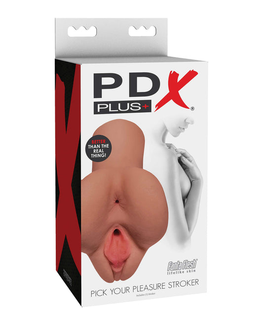 PDX Plus Masturbator Dual-Entry Fanta Flesh Ultra-Realistic Texture for Lifelike Sensation