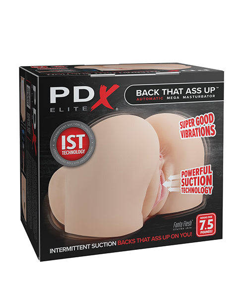 PDX Elite Dolls & Masturbators Automatic Mega Masturbator with Intermittent Suction and Fanta Flesh Material for Realistic Solo Play