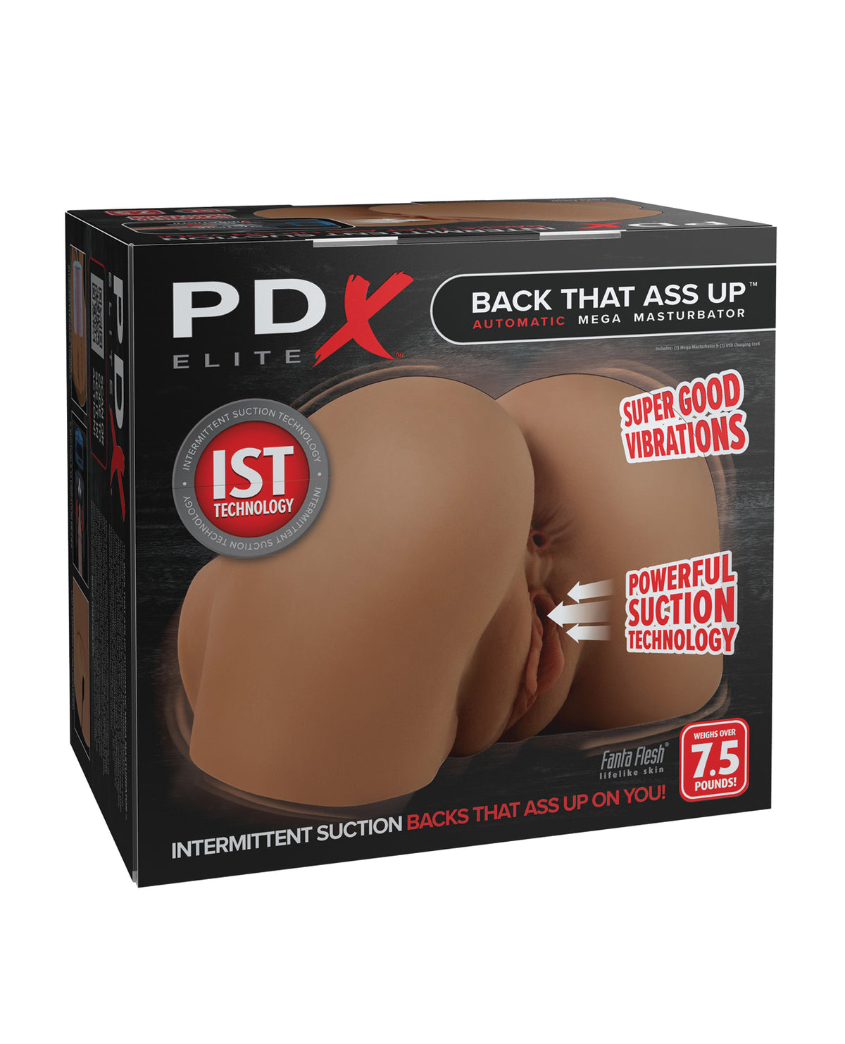 PDX Elite Back That Ass Up Automatic Mega Masturbator - Brown