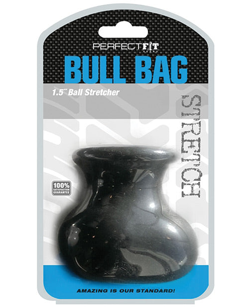 Perfect Fit Ball Stretcher 1.5 Inch PF Blend Black for Scrotum Support and Penis Enhancement