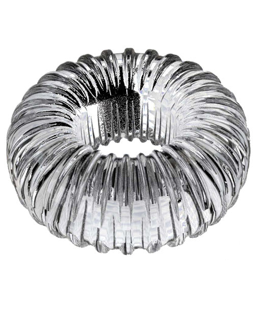 Perfect Fit Cock Ring Durable PF Blend Ribbed Design Stretchable Comfort for Penis Enhancement