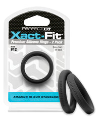 Perfect Fit Xact Fit #12 - Black Pack of 2