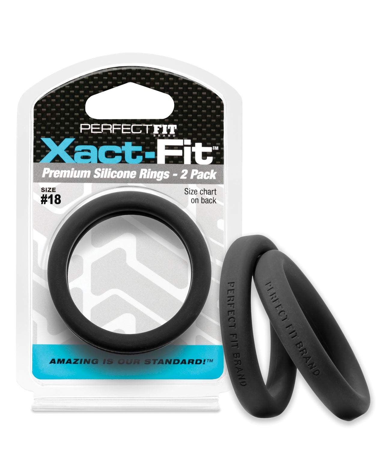 Perfect Fit Silicone Cock Ring Set Precise Sizing Black for Comfortable Penis Enhancement