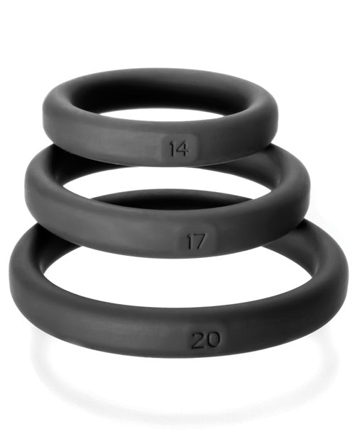 Xact Fit 3 Ring Kit S/M/L - Black Penis Enhancement Set
