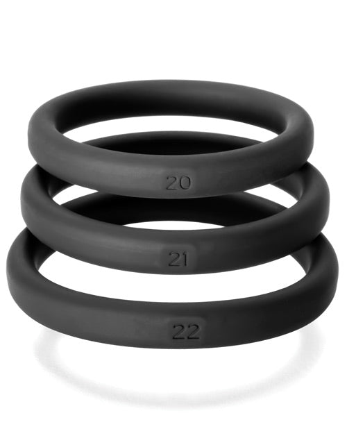 Perfect Fit Xact Fit 3 Ring Kit Black with Graduated Penis Rings