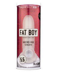 Perfect Fit Fat Boy Micro Ribbed Sheath 5.5" - Clear