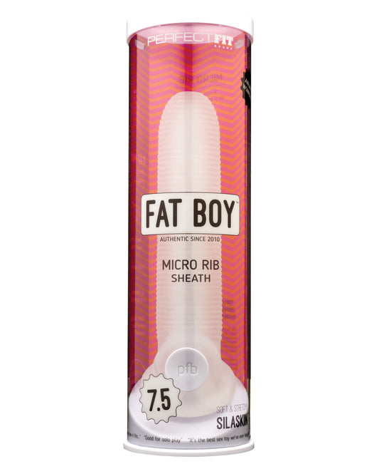 Perfect Fit Penis Enhancement Sleeve Micro Ribbed Texture SilaSkin Material for Added Girth and Sensation