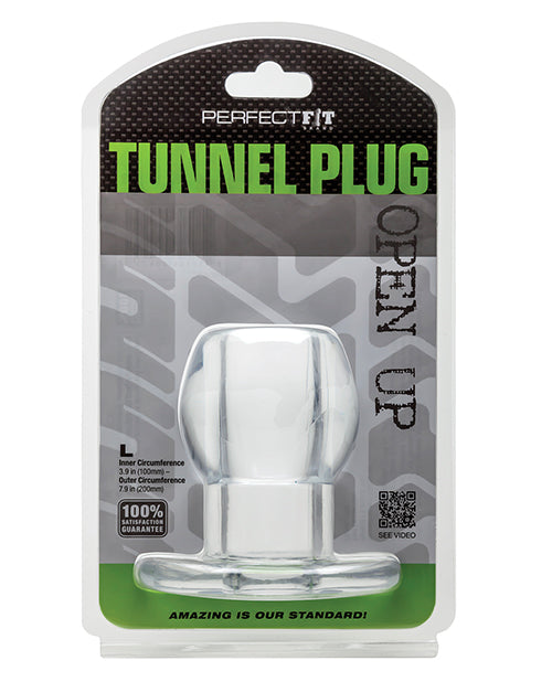 Perfect Fit Tunnel Butt Plug Clear Hollow Design Flexible Material for Innovative Anal Play